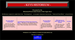 Desktop Screenshot of keyshistory.org