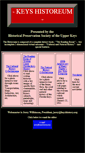 Mobile Screenshot of keyshistory.org